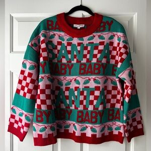 Red Pink Ugly Christmas Sweater